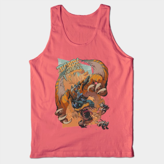 Hunting the Tiger Dragon Tank Top by peanutgolem